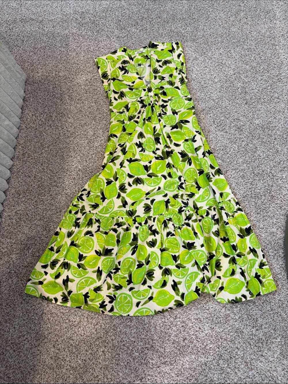 Steve Madden Lime Print Maxi Dress